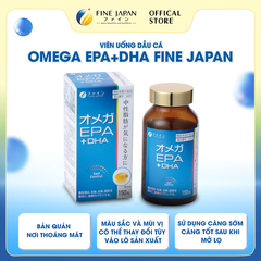 [Chức năng] Viên uống dầu cá FFC Omega EPA & DHA FINE JAPAN hỗ trợ giảm mỡ máu lọ 150 viên