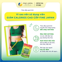 Viên uống chống hấp thụ Calories Burn FINE JAPAN hạn chế hấp thụ tinh bột & chất béo gói 375 viên (75 ngày)