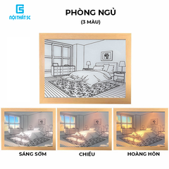 Tranh 3D nguồn USB trang trí hàn quốc sáng tạo đa dạng mẫu