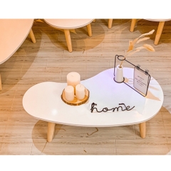 Bàn trà chân gỗ tự nhiên chất liệu cao cấp, bàn trà sofa phòng khách kích thước lớn cho nhà cửa phong cách hiện đại