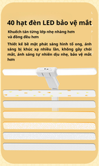 Đèn bàn LED 2 đầu đèn kẹp 3 màu GD-1404