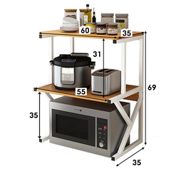 Kệ lò vi sóng nhiều tầng, kệ bếp đa năng để đồ gia dụng, gia vị khung chắc chắn mẫu mới nhất cải tiến