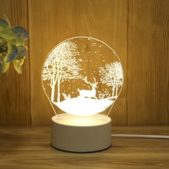 Đèn trang trí bàn làm quà tặng, đèn decor có LED 3 màu điều chỉnh bằng nút cảm ứng với nhiều kiểu dáng