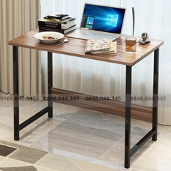 Bàn làm việc chân sắt, bàn học đơn giản mặt gỗ MDF S-Table