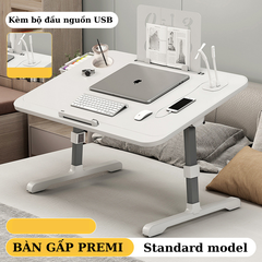 Bàn Gấp PREMI ngồi giường gấp gọn Kèm phụ kiện