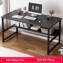 Bàn làm việc liền kệ, bàn học có kệ lửng tiện lợi T-Table