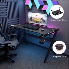 Bàn gaming winner-plus kèm phụ kiện bọc giáp kèm LED RGB, chắc chắn bền bỉ để PC máy tính cây