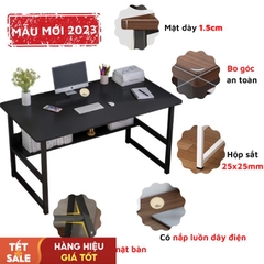 Bàn làm việc liền kệ, bàn học có kệ lửng tiện lợi T-Table