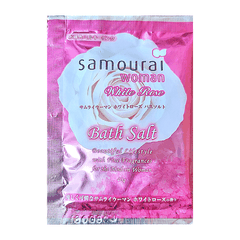 Muối Tắm Trắng Da Hoa Hồng Samourai Woman White Rose Nội Địa Nhật Bản 40g