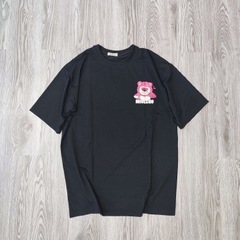 MS008 Áo Thun Unisex Nam Nữ, Áo Thun Form Rộng Thời Trang In Hình GẤU DÂU Dễ Thương Freesize