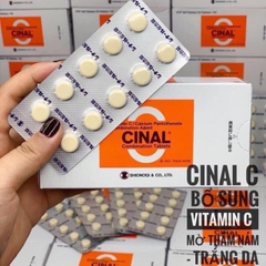 Viên Uống Vitamin C Trắng da, Mờ thâm nám Cinal C 100 Viên Nhật Bản