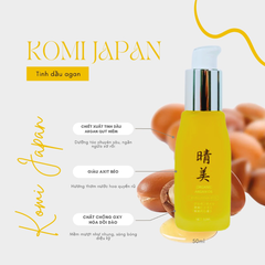 Tinh Dầu Dưỡng Tóc Hữu Cơ KOMI JAPAN Nhật Bản 50ml - Dưỡng Tóc Chuyên Sâu, Ngăn Ngừa Xơ Rối