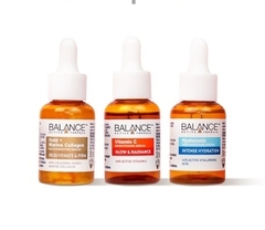 Bộ 03 serum sáng da, dưỡng ẩm và ngăn ngừa lão hóa Balance Active Skincare The Mighty Three (3x30ml)