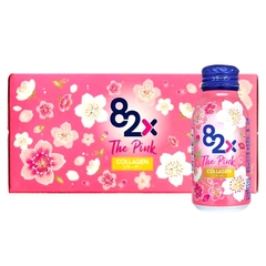 Nước Uống Đẹp Da 82X The Pink Collagen Hàm Lượng 1000mg Collagen 10 chai 100ml