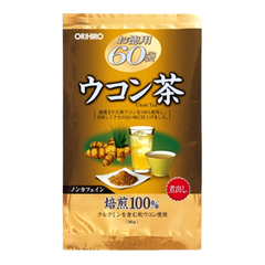 Trà Nghệ Orihiro Ukon Tea Nhật Bản Túi 60 Gói - Hỗ Trợ Thải Độc Cơ Thể, Tăng Cường Giải Độc Gan, Bảo Vệ Dạ Dày