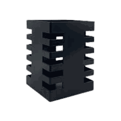 Cắm bút kim loại Enter KB102 75x100mm vuông đen-SM