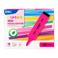 Dạ quang Deli U366 hồng-LA