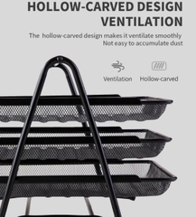 Kệ 3 tầng sắt Deli 9181-LA