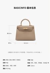 Túi xách Kelly mini 2025 da bò thật cao cấp – kiểu dáng sang trọng, đeo chéo nhỏ gọn thời trang xuân hè TX118250