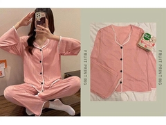 🌸 Bộ đồ ngủ nữ dài tay xuân thu  – vải jacquard sang nhẹ, mặc nhà thoáng mát, thời trang và hợp mốt  DN172250