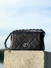 Túi xách nữ da thật kiểu Chanel họa tiết kim cương – Thiết kế mới 2025 TX221250