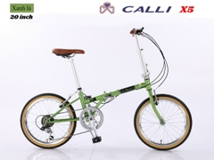 Xe đạp gấp CaLLI X5 hợp kim nhôm Hàng Cao Cấp Xuất Nhật SIZE 20 cho người cao từ 1.3m