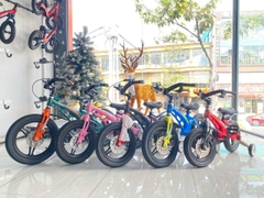 xe đạp trẻ em lanq 46 vành đúc phanh đĩa khung bậc thang mẫu mới - HÀNG NHẬP KHẨU CHÍNH HÃNG