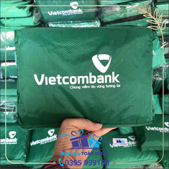 Áo mưa mầu xanh Vietcombank