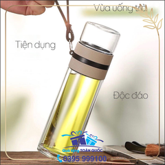 Bình nước thuỷ tinh 2 lớp 02