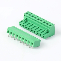 KF-5.08-9-R Terminal Block Plug-in hàn PCB 9 chân cong 5.08mm