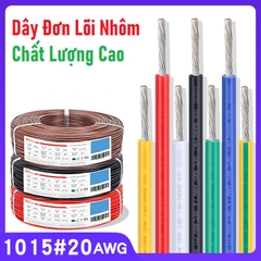 Cáp điện đồng, dây điện đơn 20AWG màu đỏ - 1 mét