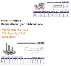 Lục Giác Thép cứng không rỉ - Bán lẻ từng cây