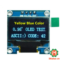 Module LCD OLED 0.96inch 128x64 Chữ xanh lá vàng 4 chân giao tiếp I2C