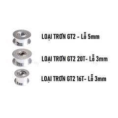 Pulley ròng rọc GT2 Trơn - Trục 5mm Bản 6mm