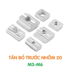 Tán bỏ trước nhôm định hình 2020 - M3, M4, M5, M6