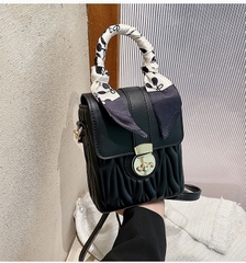 Túi Hộp Nữ Có Quai Xách - Giỏ Xách Đeo Chéo Kèm Khăn Lụa Mona - tt230139