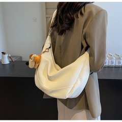 Túi Xách Nữ Size To Đeo Chéo - Giỏ Xách Lớn Kèm Thú Bông Mona - tt240903