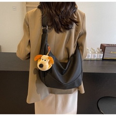 Túi Xách Nữ Size To Đeo Chéo - Giỏ Xách Lớn Kèm Thú Bông Mona - tt240903