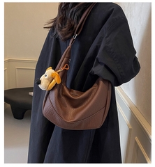 Túi Xách Nữ Size To Đeo Chéo - Giỏ Xách Lớn Kèm Thú Bông Mona - tt240903