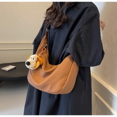 Túi Xách Nữ Size To Đeo Chéo - Giỏ Xách Lớn Kèm Thú Bông Mona - tt240903