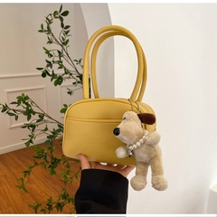 Túi Quai Xách Nữ - Giỏ Xách Đeo Chéo Kèm Thú Bông Mona - tt240701