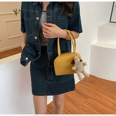 Túi Quai Xách Nữ - Giỏ Xách Đeo Chéo Kèm Thú Bông Mona - tt240701