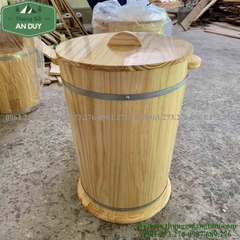 Thùng đựng gạo bằng gỗ 10kg