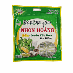 Bánh phồng sữa ăn liền Nhơn Hoàng nước cốt dừa sầu riêng đặc sản Tiền Giang