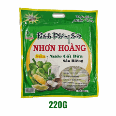 Bánh phồng sữa ăn liền Nhơn Hoàng nước cốt dừa sầu riêng đặc sản Tiền Giang