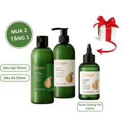 Bộ dầu gội xả bưởi Cocoon 310ml tặng nước dưỡng tóc, tinh dầu bưởi Cocoon 140ml
