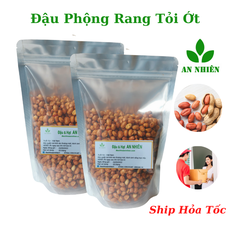 500g đậu phộng rang tỏi ớt - lạc rang tỏi ớt thơm ngon