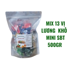 Lương khô mini SBT Mix 13 vị gói 500gr