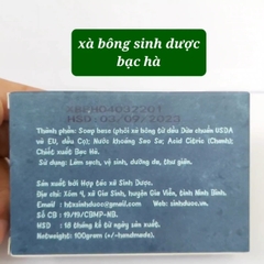 Xà bông sinh dược hương bạc hà 100g giúp thư giãn, đuổi muỗi hiệu quả