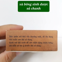 Xà bông sinh dược sả chanh 100g giúp khử khuẩn đuổi muỗi hiệu quả